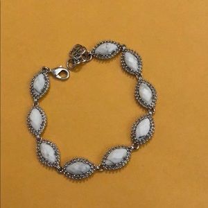 Kendra Scott silver and white bracelet